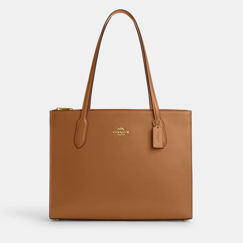 Coach Tan Leather Tote Bag